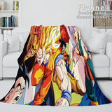 Laden Sie das Bild in den Galerie-Viewer, Cartoon Dragon Ball Flanell-Fleece-Decke werfen Cosplay-Decken