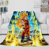 Laden Sie das Bild in den Galerie-Viewer, Cartoon Dragon Ball Flanell-Fleece-Decke, Überwurf, Cosplay-Steppdecke