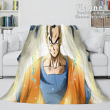 Laden Sie das Bild in den Galerie-Viewer, Cartoon Dragon Ball Flanell-Fleece-Decke, Überwurf, Cosplay-Steppdecke