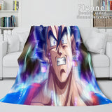 Laden Sie das Bild in den Galerie-Viewer, Cartoon Dragon Ball Flanell-Fleece-Decke, Überwurf, Cosplay-Steppdecke