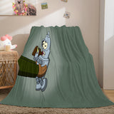 Laden Sie das Bild in den Galerie-Viewer, Cartoon Futurama Cosplay Flanell-Fleece-Decke Überwurf-Bettwäsche-Decke