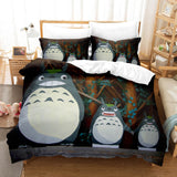 Laden Sie das Bild in den Galerie-Viewer, Cartoon MY NEIGHBOR TOTORO Bettwäsche-Set Bettbezug Steppbett-Sets