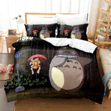 Laden Sie das Bild in den Galerie-Viewer, Cartoon MY NEIGHBOR TOTORO Bettwäsche-Set Bettbezug Steppbett-Sets