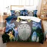 Laden Sie das Bild in den Galerie-Viewer, Cartoon MY NEIGHBOR TOTORO Bettwäsche-Set Bettbezug Steppbett-Sets