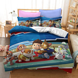 Laden Sie das Bild in den Galerie-Viewer, Cartoon PAW Patrol Cosplay Bettwäsche-Set Quilt Bettbezüge Bett-Sets