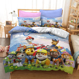 Laden Sie das Bild in den Galerie-Viewer, Cartoon PAW Patrol Cosplay Bettwäsche-Set Quilt Bettbezüge Bett-Sets