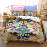 Laden Sie das Bild in den Galerie-Viewer, Cartoon PAW Patrol Cosplay Kinder Bettwäsche Set Quilt Bettbezug Bettsets