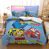 Laden Sie das Bild in den Galerie-Viewer, Cartoon PAW Patrol Cosplay Kinder Bettwäsche Set Quilt Bettbezug Bettsets