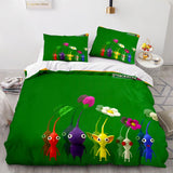 Laden Sie das Bild in den Galerie-Viewer, Pikmin Bettwäsche-Set Quilt Bettbezug Bett-Sets