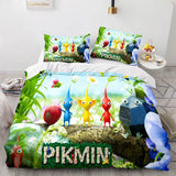 Laden Sie das Bild in den Galerie-Viewer, Pikmin Bettwäsche-Set Quilt Bettbezug Bett-Sets