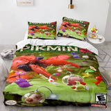 Laden Sie das Bild in den Galerie-Viewer, Cartoon Pikmin Cosplay Kinder Bettwäsche Set Quilt Bettbezüge Bettsets