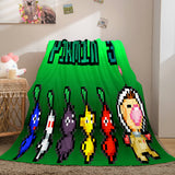 Laden Sie das Bild in den Galerie-Viewer, Cartoon Pikmin Cosplay Weiche Flanell-Fleece-Decke Überwurf-Steppdecke