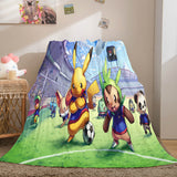 Laden Sie das Bild in den Galerie-Viewer, Cartoon Pokemon Pikachu Flanell-Fleece-Decke Nap Quilt Soft Blanket