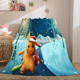 Laden Sie das Bild in den Galerie-Viewer, Cartoon Pokemon Pikachu Flanell-Fleece-Decke Nap Quilt Soft Blanket