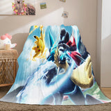 Laden Sie das Bild in den Galerie-Viewer, Cartoon Pokemon Pikachu Flanell-Fleece-Decke Nap Quilt Soft Blanket