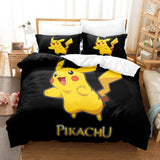 Laden Sie das Bild in den Galerie-Viewer, Cartoon Pokemon Pikachu UK Bettwäsche-Set Quilt Bettbezug Bett-Sets