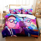 Laden Sie das Bild in den Galerie-Viewer, Cartoon Rick und Morty Cosplay Bettwäsche Quilt Bettbezug Bettsets