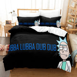 Laden Sie das Bild in den Galerie-Viewer, Cartoon Rick und Morty Cosplay Bettwäsche Quilt Bettbezug Bettsets