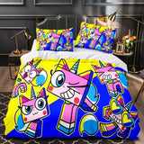 Laden Sie das Bild in den Galerie-Viewer, Cartoon Unikitty Bettwäsche-Set Quilt Bettbezug Bettwäsche-Sets für Kinder