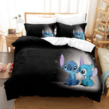 Laden Sie das Bild in den Galerie-Viewer, Cartoons Lilo und Stitch Cosplay Kinder Bettwäsche Set Bettbezug Bettsets