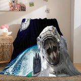 Laden Sie das Bild in den Galerie-Viewer, Eroberer des Weltraums Cosplay Flanell-Fleece-Decke Quilt Wickeldecken