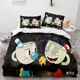 Laden Sie das Bild in den Galerie-Viewer, Cuphead Bettwäsche-Set Quilt Bettbezug Bettwäsche-Sets