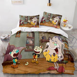 Laden Sie das Bild in den Galerie-Viewer, Cuphead Bettwäsche-Set Quilt Bettbezug Bettwäsche-Sets