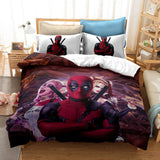 Laden Sie das Bild in den Galerie-Viewer, Deadpool 2 Cosplay UK Bettwäsche-Set Quilt Bettbezug Bettwäsche-Sets