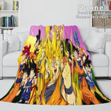 Laden Sie das Bild in den Galerie-Viewer, Dragon Ball Weiche Flanell-Fleece-Decke, Überwurf, Cosplay-Steppdecke