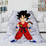 Laden Sie das Bild in den Galerie-Viewer, Dragon Ball Cosplay Flanell-Fleece-Decke, Überwurf, Steppdecke, Nickerchen-Decke