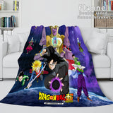 Laden Sie das Bild in den Galerie-Viewer, Dragon Ball Cosplay Flanell-Fleece-Decke, Überwurf, Steppdecke, Nickerchen-Decke