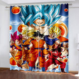 Laden Sie das Bild in den Galerie-Viewer, Dragon Ball Vorhänge Muster Verdunkelungsfenstervorhänge
