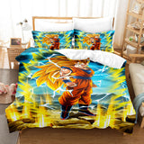 Laden Sie das Bild in den Galerie-Viewer, Dragon Ball Son Goku Kakarotto Bettwäsche-Set, Steppdecke, Bettbezug, Bett-Sets