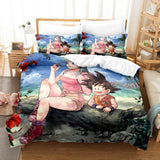 Laden Sie das Bild in den Galerie-Viewer, Dragon Ball Son Goku Bettwäsche-Set, Bettbezug, Bett-Sets