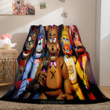 Laden Sie das Bild in den Galerie-Viewer, Five Nights at Freddy&#39;s Decke, Flanell-Fleece-Decke, Steppdecke, Nickerchen