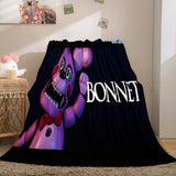 Laden Sie das Bild in den Galerie-Viewer, Five Nights at Freddy&#39;s Flanell-Fleece-Decke, Dunelm-Bettwäsche-Decke