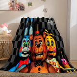 Laden Sie das Bild in den Galerie-Viewer, Five Nights at Freddy&#39;s Flanell-Fleece-Decke, Dunelm-Bettwäsche-Decke