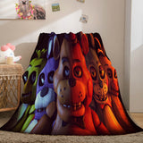 Laden Sie das Bild in den Galerie-Viewer, Five Nights at Freddy&#39;s Flanell-Fleece-Decke, Dunelm-Bettwäsche-Decke