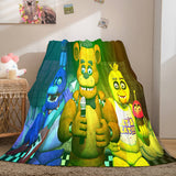 Laden Sie das Bild in den Galerie-Viewer, Five Nights at Freddy&#39;s Flanell-Fleece-Decke, Dunelm-Bettwäsche-Decke