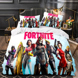 Laden Sie das Bild in den Galerie-Viewer, Fortnite Cosplay Kinderbettwäsche-Set Steppbettbezüge Bettlaken-Sets