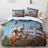 Laden Sie das Bild in den Galerie-Viewer, Game Cuphead Bettwäsche-Set Quilt Bettbezug Bettwäsche-Sets