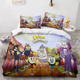 Laden Sie das Bild in den Galerie-Viewer, Game Cuphead Bettwäsche-Set Quilt Bettbezug Bettwäsche-Sets