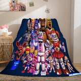 Laden Sie das Bild in den Galerie-Viewer, Five Nights at Freddy&#39;s Flanell-Fleece-Decke, Dunelm-Bettwäsche-Decke