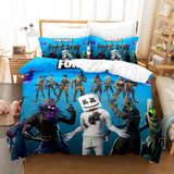 Laden Sie das Bild in den Galerie-Viewer, Spiel Fortnite Cosplay Bettwäsche-Set Quilt Bettbezüge Bettlaken-Sets