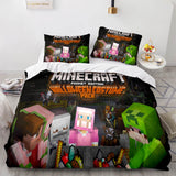 Laden Sie das Bild in den Galerie-Viewer, Spiel Minecraft Cosplay Bettwäsche-Set Quilt Bettbezüge Bettwäsche-Sets