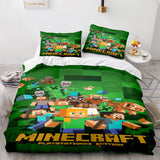 Laden Sie das Bild in den Galerie-Viewer, Spiel Minecraft Cosplay Bettwäsche-Set Quilt Bettbezüge Bettwäsche-Sets