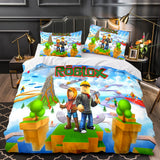 Laden Sie das Bild in den Galerie-Viewer, Spiel Roblox Bettwäsche-Set Quilt Duvet Cover Bed Sets Weihnachtsgeschenk