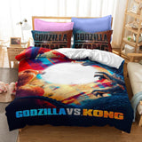 Laden Sie das Bild in den Galerie-Viewer, Godzilla vs King Kong Cosplay Bettwäsche Quilt Bettbezug Bettsets