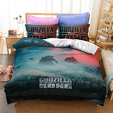 Laden Sie das Bild in den Galerie-Viewer, Godzilla vs King Kong Cosplay Bettwäsche-Set Quilt Bettbezüge Sets