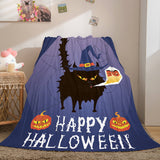 Laden Sie das Bild in den Galerie-Viewer, Halloween Castle Cosplay Flanell-Fleece-Decke Wrap Nap Quilt Decken